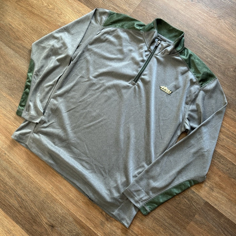 UNC Charlotte 49ers Champion 1/4 Zip Grey Pullover Men's Sz XL Athletic‎ Gym